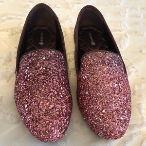 Birdies Pink Ombre Glitter Loafer size 7